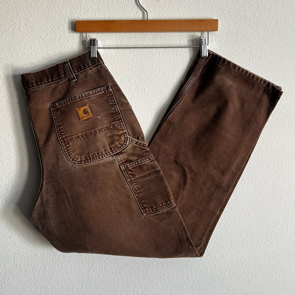 Carhartt B11 DKB faded brown double knee work wear carpenter pants